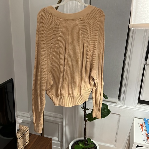 Tan Button Cardigan - Picture 2 of 2